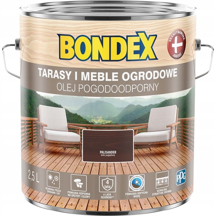 Bondex WEATHERPROOF OIL peinture à l'huile pour bois bois de rose 2,5l Bondex WEATHERPROOF OIL peinture à l'huile pour bois bois de rose 2,5l