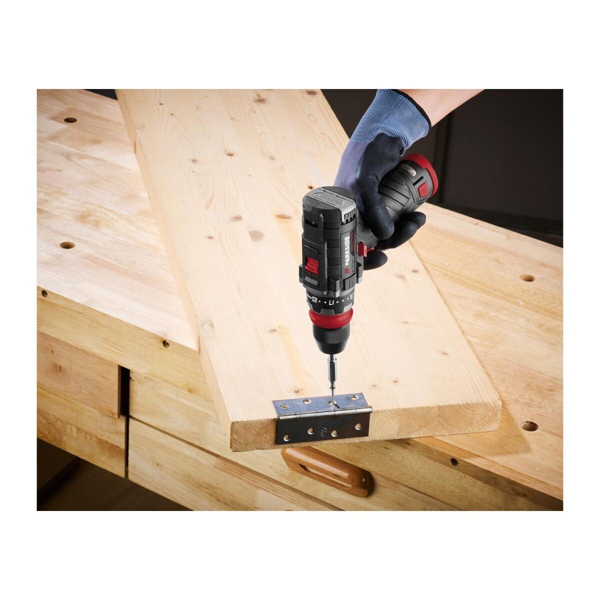 PARKSIDE PERFORMANCE® 12 V cordless drill/driver starter set “PBSPA 12 E4”, with batteries and charger