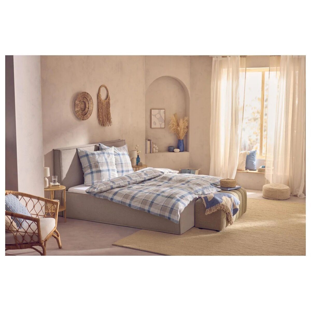 LIVARNO® Jersey-Spannbettlaken, 90-100 x 200 cm, weiß
