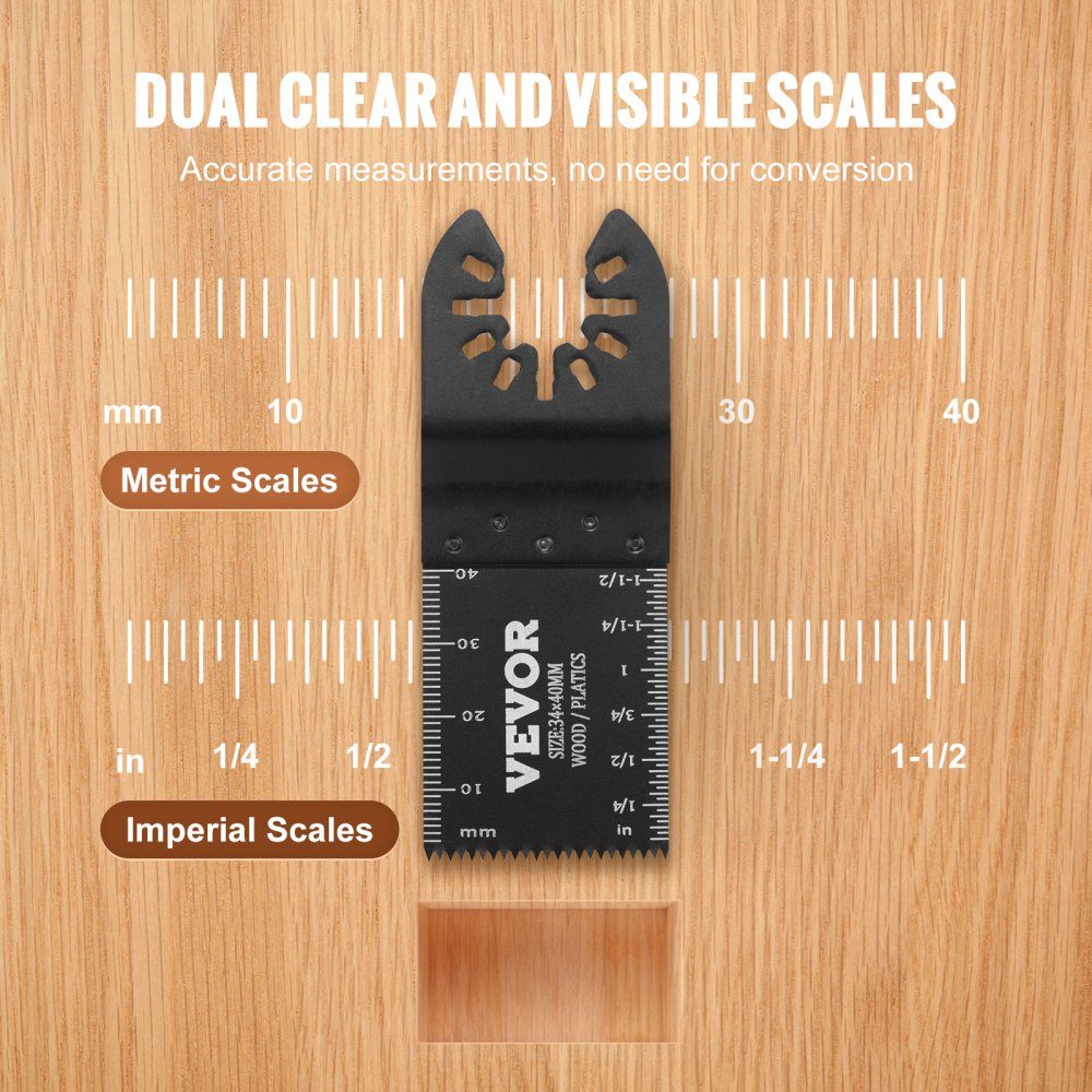 50 x Saw Blade Multi Tool 9 x 3.4 cm Oscillating Tool Quick Change Carbon Steel (HCS) Interface Compatible with 95% of oscillating tools on the market