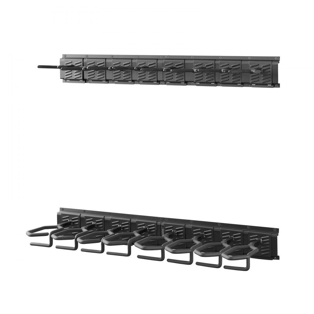 Gun Wall Mount for 8 Rifles (Shotguns), Adjustable Carbon Steel Rifle Holder, Gun Holder with Screws, Gun Storage, Gun Rack for Home, Garage, Shop, Hunting Lodge