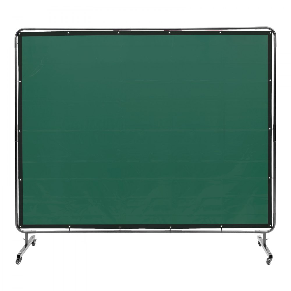 Rideau de soudage 1,8 x 2,4 m Rideau de protection de soudage en vinyle ignifuge Mur de protection de soudage avec 4 roues pivotantes et une couverture de soudage de protection UV à 6 niveaux Protection de soudage vert Rideau de soudage 1,8 x 2,4 m Rideau de protection de soudage en vinyle ignifuge Mur de protection de soudage avec 4 roues pivotantes et une couverture de soudage de protection UV à 6 niveaux Protection de soudage vert