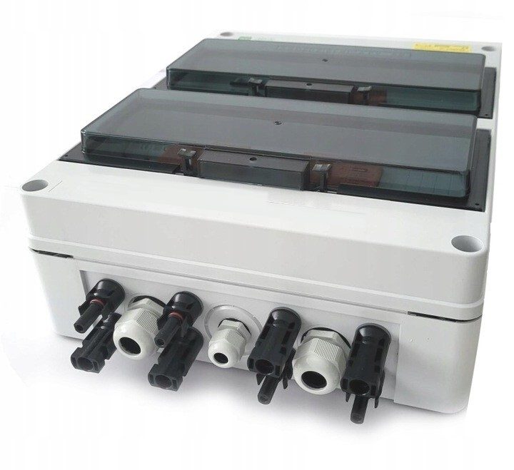 BOÎTE DE CONNEXION APPAREIL SOLAIRE PHOTOVOLTAÏQUE PV AC DC 2 STRING MC4