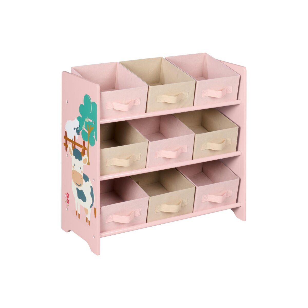 LIVARNO® Aufbewahrungsregal, 65 x 62 x 30 cm (Rosa)