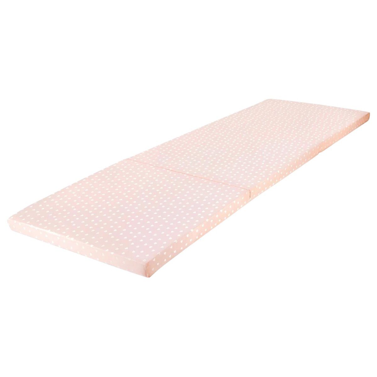 Matelas pliant LIVARNO® pour enfant, 168 x 60 x 5 cm, coeurs rose