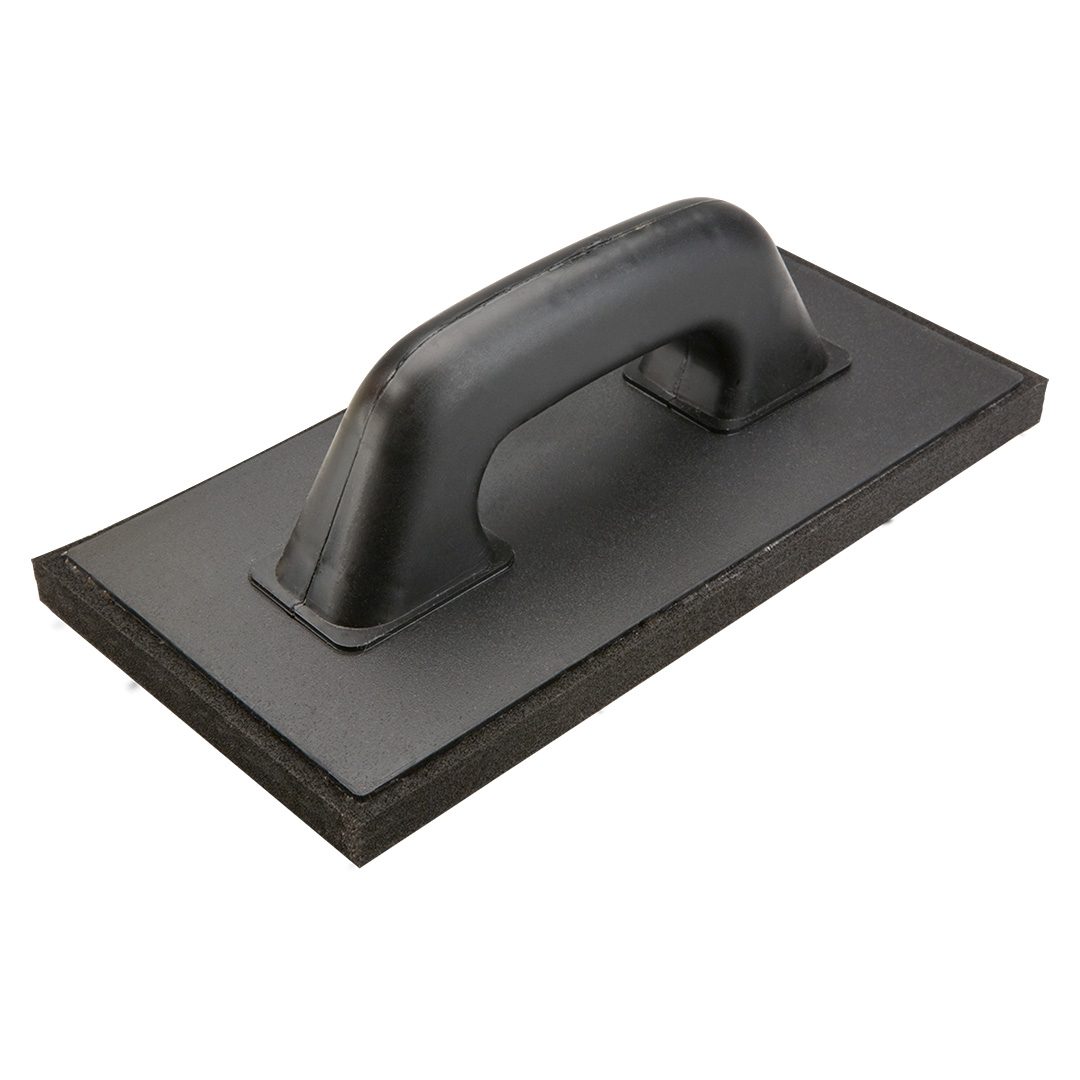 Trowel with rubber