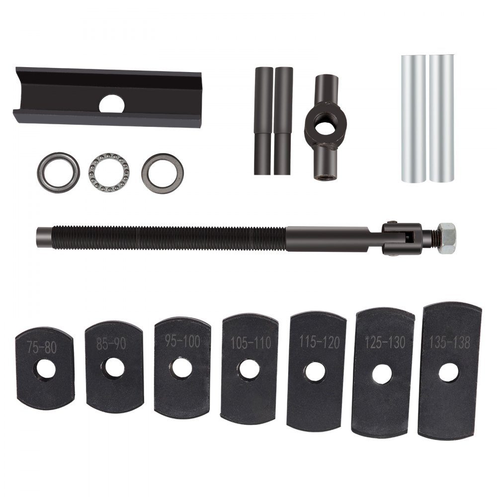 Zylinderlaufbuchsen-Abzieher, Stahl-Zylinderlaufbuchsen-Abzieher für 75-138-mm-Motoren, 7 x Zugplatten, ideal zum Entfernen von Zylinderlaufbuchsen für Dieselmotoren und Automobil-Verbrennungsmotoren