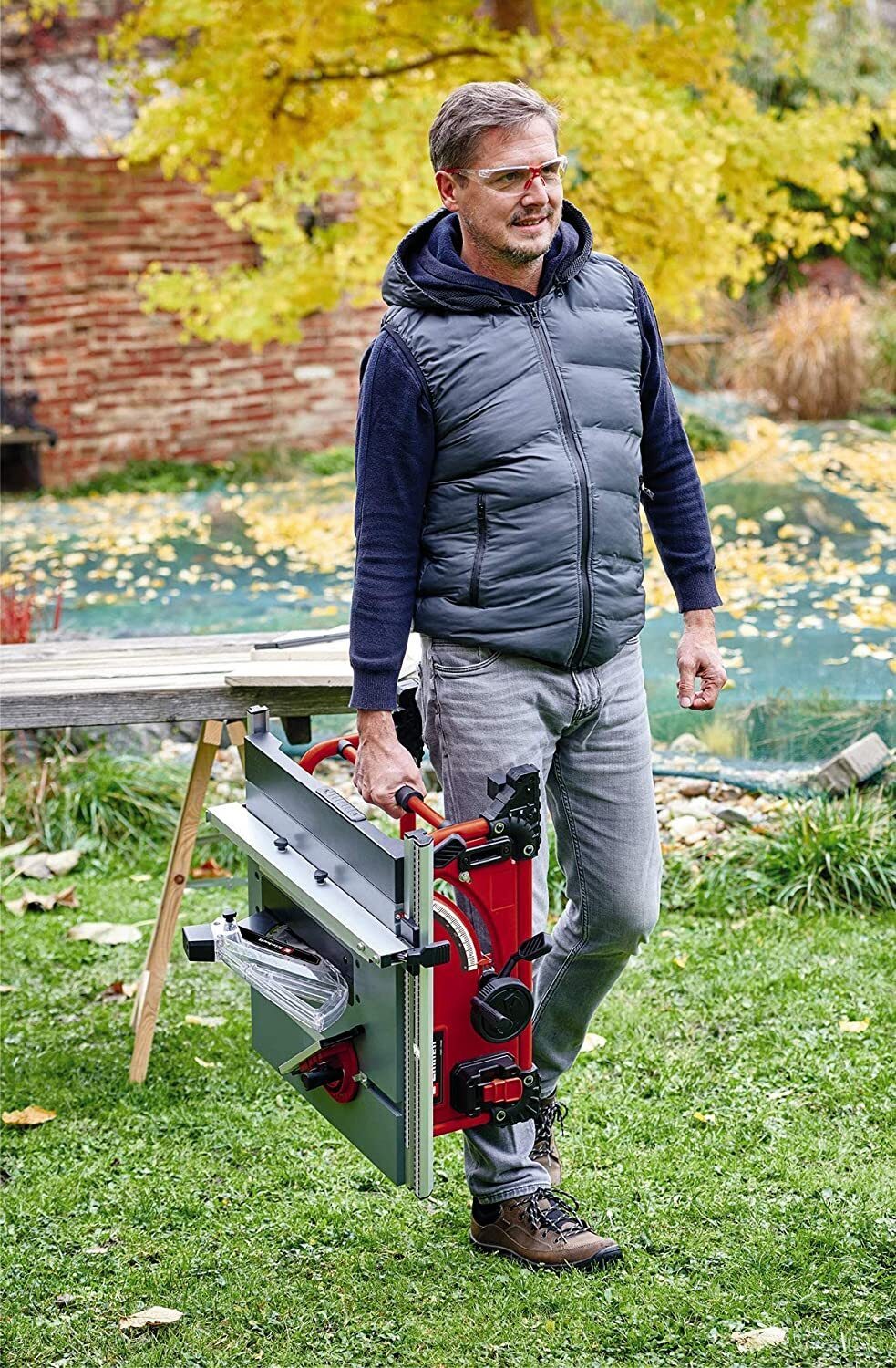 Einhell Akku-Tischkreissäge TE-TS 36/210 Li-Solo Power X-Change (Lithium-Ionen, Aluminiumtisch, Tischverlängerung, Softstart, inklusive Winkelanschlag, ohne Akku und Ladegerät)