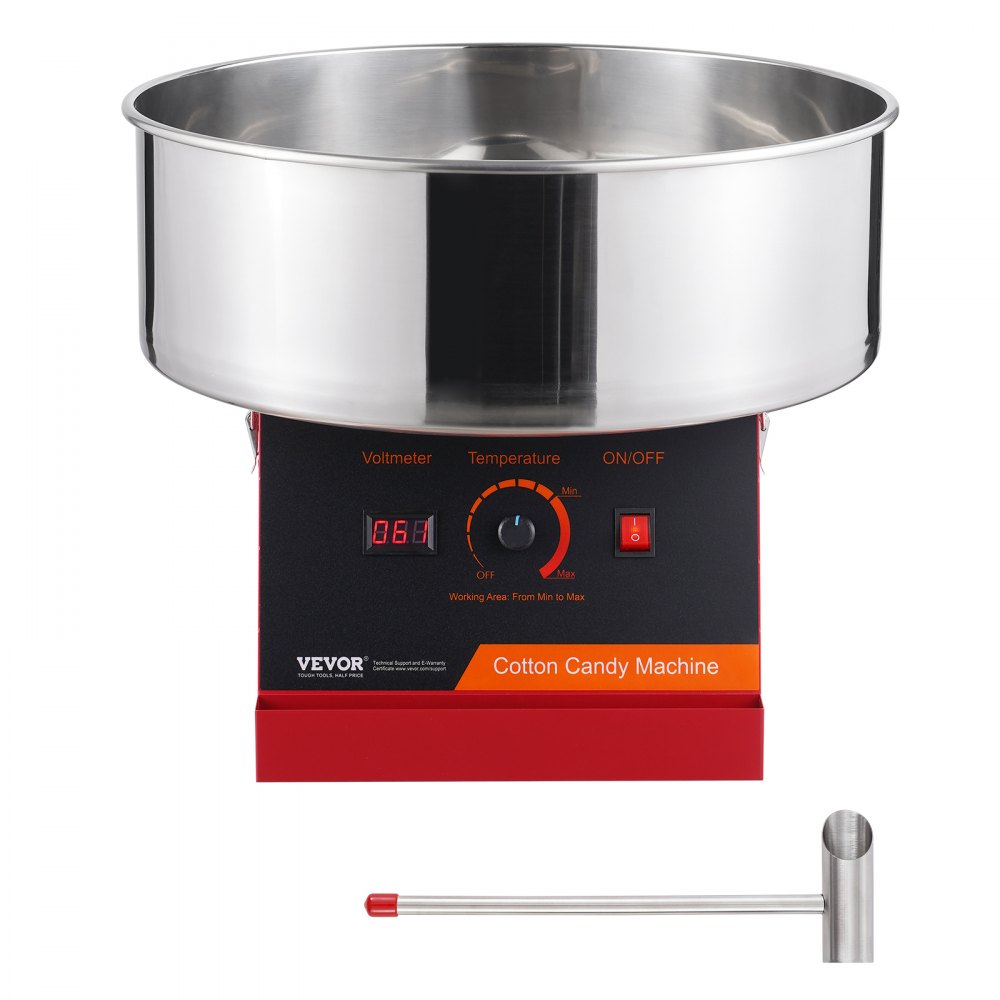 Electric Cotton Candy Machine, 1000W Cotton Candy Machine, Commercial Cotton Candy Machine with Stainless Steel Bowl & Sugar Spoon, Perfect for Children's Birthday Parties at Home, Family Gatherings (Red) Electric Cotton Candy Machine, 1000W Cotton Candy Machine, Commercial Cotton Candy Machine with Stainless Steel Bowl & Sugar Spoon, Perfect for Children's Birthday Parties at Home, Family Gatherings (Red)