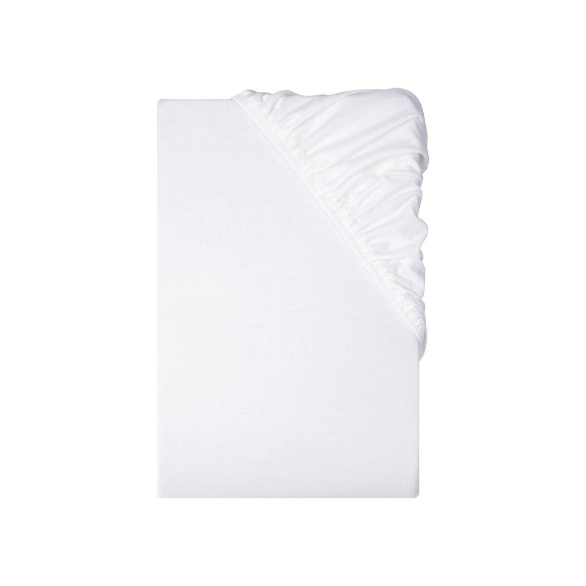 LIVARNO® Jersey-Spannbettlaken, 140-160 x 200 cm (Weiß)