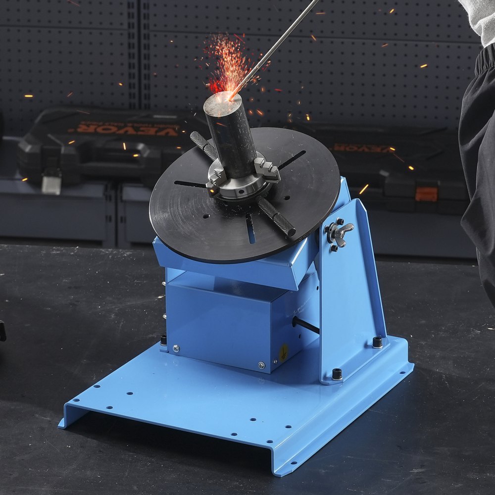 Schweißdrehtisch 20 W Schweißpositionierer 1-12 U/min Manipulator 10 kg (horizontal)/5 kg (vertikal) Drehtisch 0-90° Neigungswinkel K01-63 Dreibackenfutter zum Schneiden, Schleifen, Montieren Schweißdrehtisch 20 W Schweißpositionierer 1-12 U/min Manipulator 10 kg (horizontal)/5 kg (vertikal) Drehtisch 0-90° Neigungswinkel K01-63 Dreibackenfutter zum Schneiden, Schleifen, Montieren