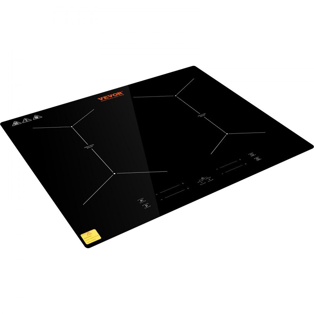Induction hob induction hob 6800 W, 4 plates induction hob touchscreen 9 heating levels, integrated induction hob, automatic switch-off and child lock