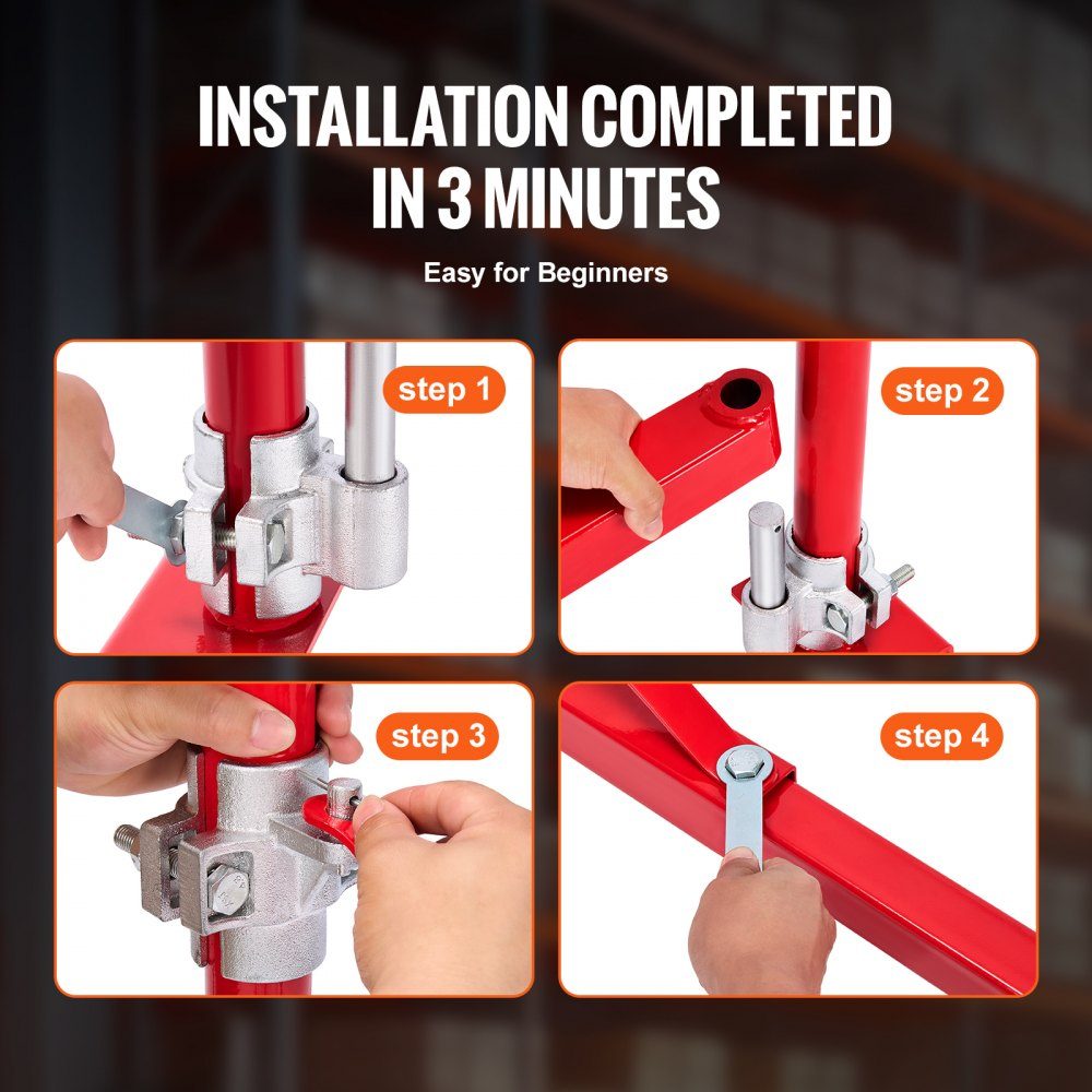 Electric Lift Support Arm 600kg Load Capacity Lift Bracket Swivel Arm with Rod Steel Lift Frame 180° Rotating Scaffolding Lift Arm Winch Lifting Arm for Workshop Garage