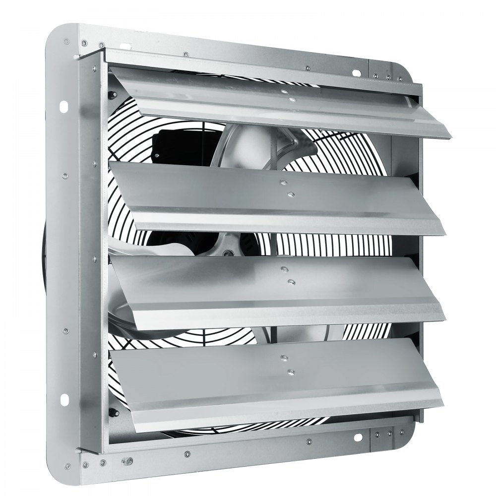 Exhaust Fan 406mm 1400RPM 1506CFM Aluminum Wall Mounted Wall Fan with AC Motor Ventilation and Cooling for Greenhouse Garage Shed Shop