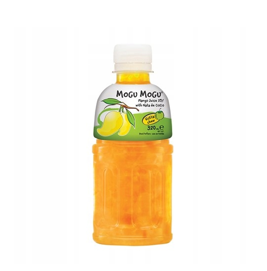 10x Thailand Litschi Drink Mogu Mogu Mango mit Nata de Coco 320ml