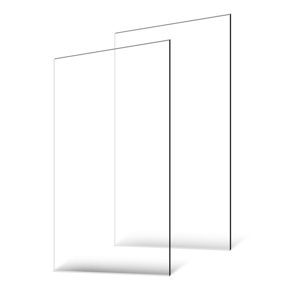Plexiglas acrylplaten, set van 2 plastic platen, 610x1219 mm, 3 mm dik, helder gegoten plastic glas voor ambachtelijke projecten, vervangend glas voor fotolijsten, doe-het-zelf-display, gemakkelijk te snijden Plexiglas acrylplaten, set van 2 plastic platen, 610x1219 mm, 3 mm dik, helder gegoten plastic glas voor ambachtelijke projecten, vervangend glas voor fotolijsten, doe-het-zelf-display, gemakkelijk te snijden