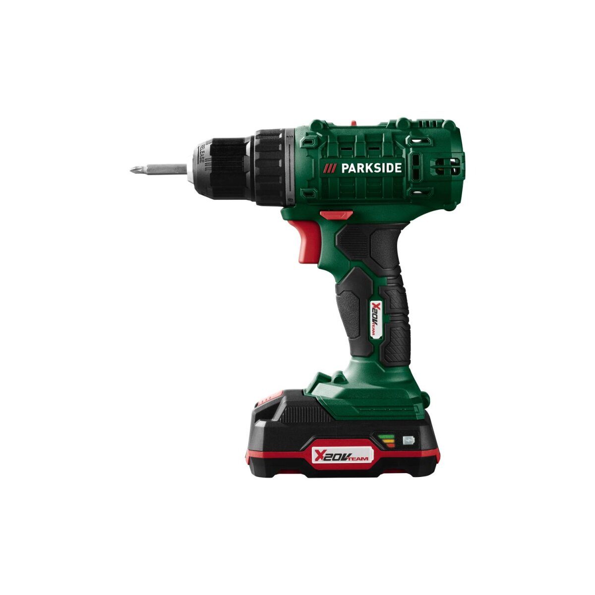 PARKSIDE® PBSSA 20-Li A1 20V cordless drill starter set
