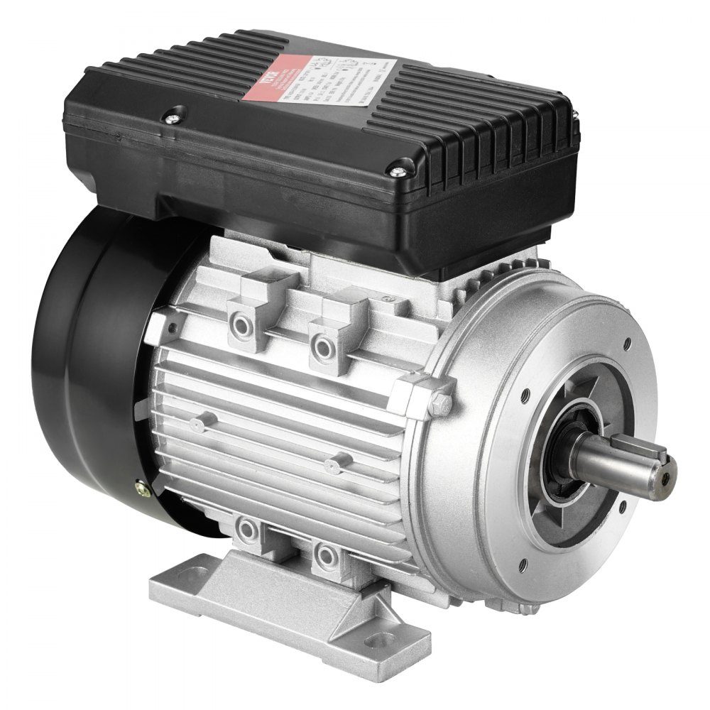0,55 kW Elektromotor 1400 U/min AC 220–240 V 4,5 A 80 B34 Rahmen Luftkompressormotor einphasig 19 mm Keilwelle Rechts-/Linksdrehung für landwirtschaftliche Maschinen und allgemeine Geräte