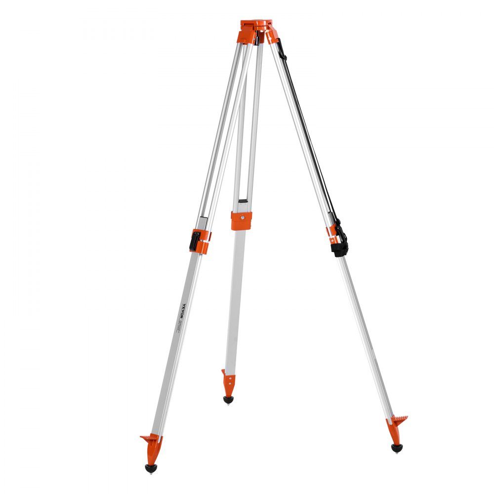 Laser-Nivellierstativ, 5/8-Zoll-11-Gewindehalterung, 16,53–65,55 Zoll Höhenverstellung, robustes Vermessungsstativ für Bau-Laser-Nivellierscanner, einziehbare Beine, rutschfeste Füße, professionell