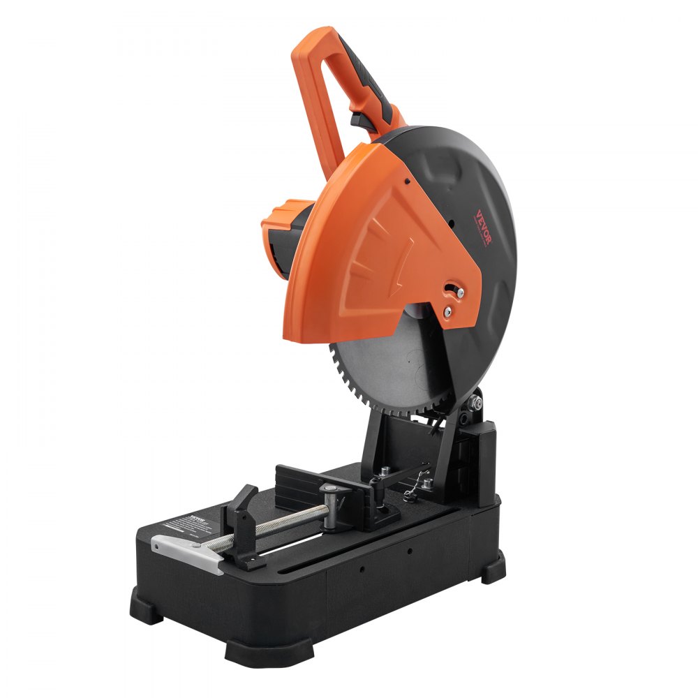 2800 W Scie à tronçonner et à onglets Lame de scie circulaire 35,5 cm Scie à panneaux professionnelle Scie à tronçonner Scie à tronçonner Scie circulaire Lame de scie de haute qualité Scie à tronçonner à froid Orange & noir