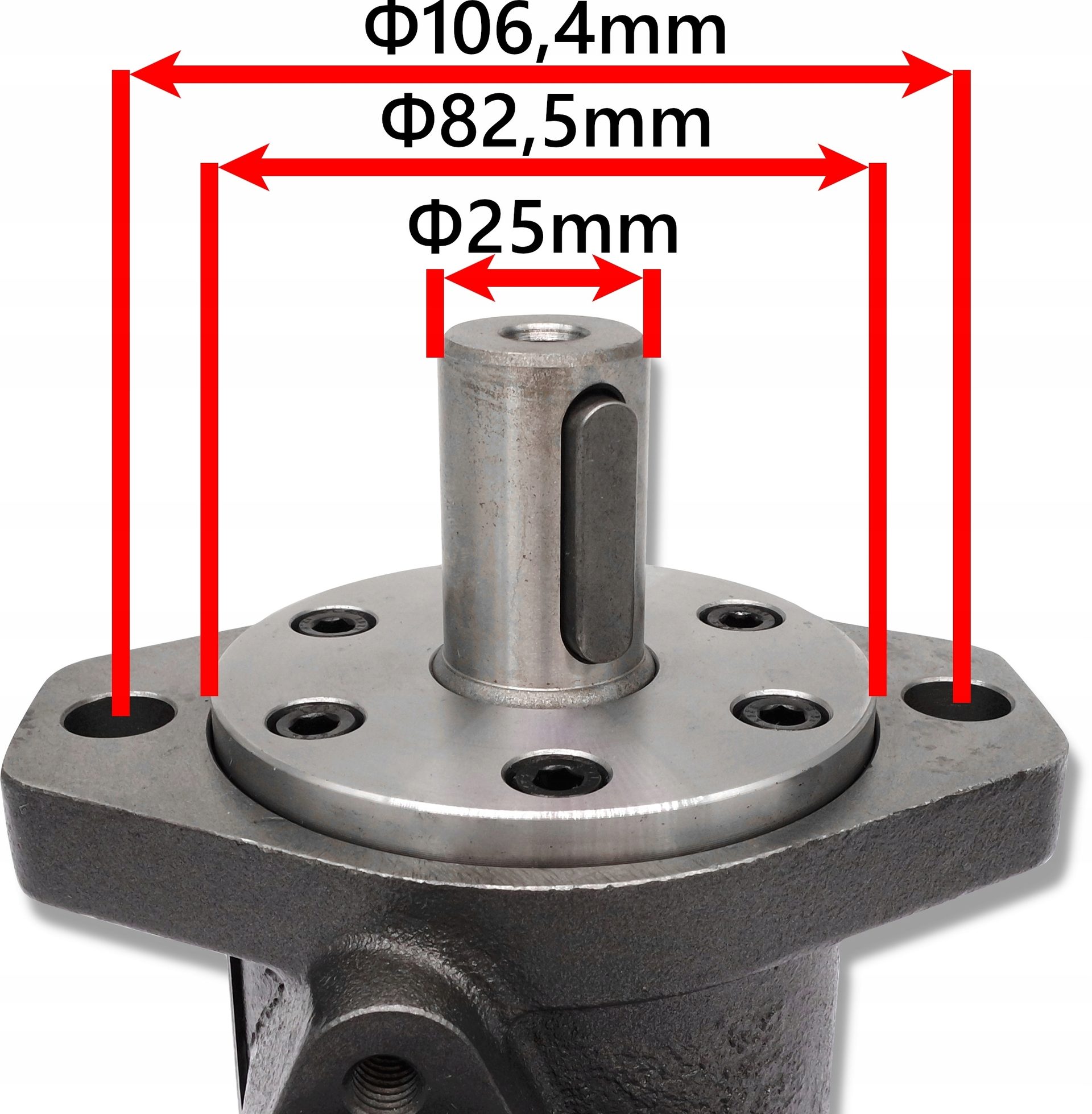 HYDRAULISCHE MOTOR GR2 100cm3 + montageplaat