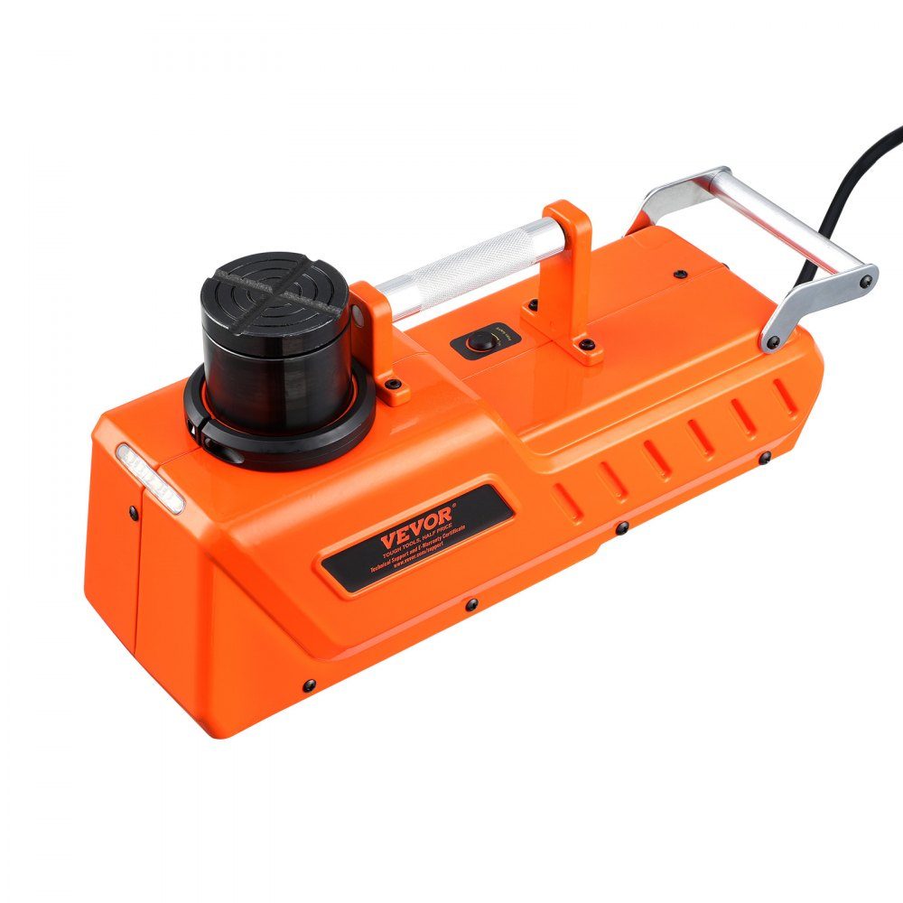 Cric de voiture électrique 15T Cric à ciseaux électrique réglable avec haute capacité, remplacement du changeur de pneu 12V avec double alimentation et lumière LED, ensemble de cric de voiture pour camion berline SUV