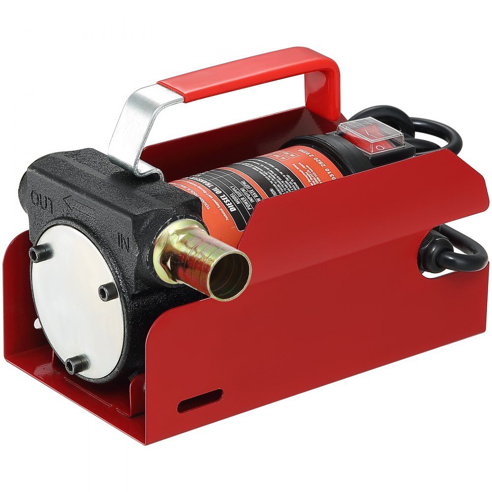 Dieselpumpe, 155 W, Kraftstoffpumpe, Saugpumpe, 1/4 PS, Heizölpumpe, 12 V, 8 m Förderhöhe, 3 m Saughöhe, selbstansaugende Automatikdüse, 4 m Auslassschlauch für Diesel-Kerosin-Transformatoröl