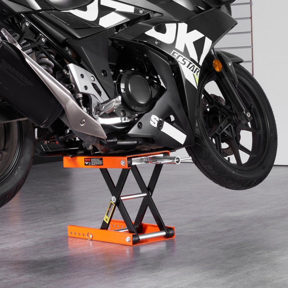Motorlift, motorlift, draagvermogen 500 kg, motorlift, autoreparatiestandaard, motorfiets, verstelbare 95-350 mm reparatiestandaard, motorfietslift, moto-standaard reparatie in garage en buiten