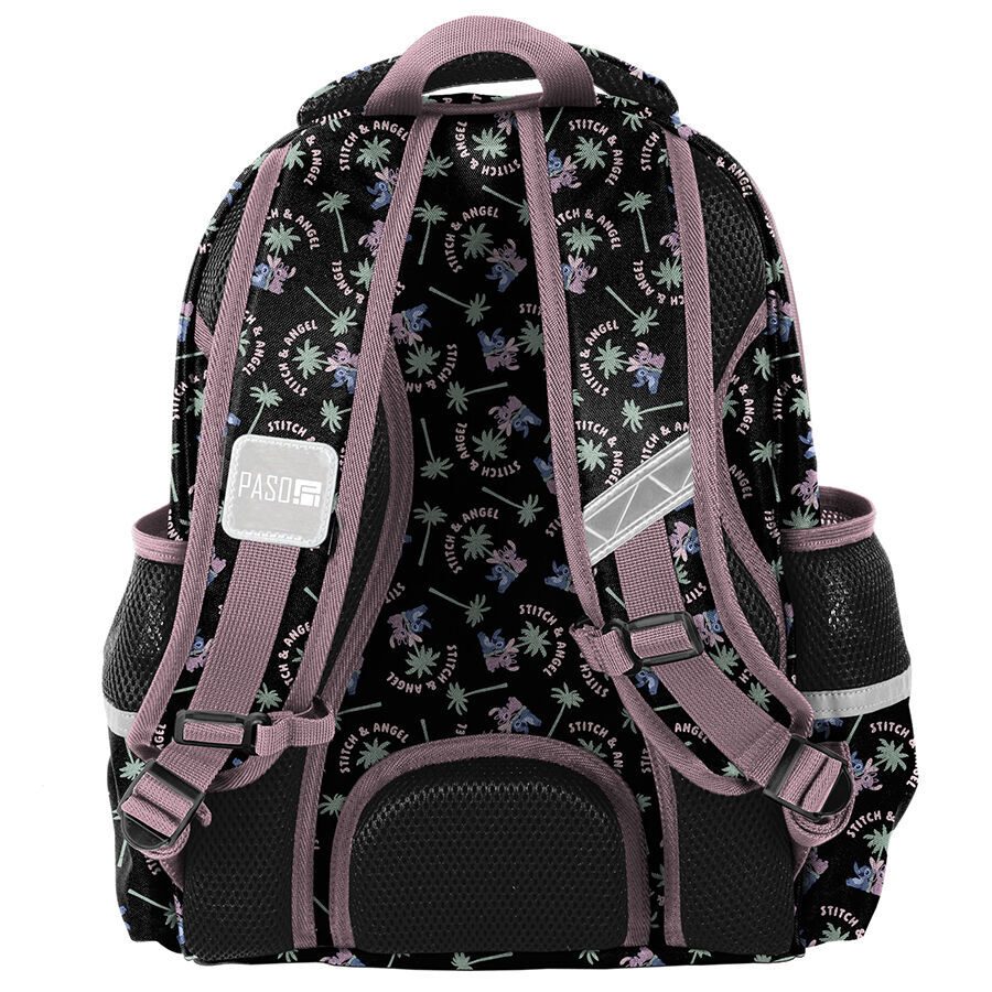 Together Stitch en Angel Premium schoolrugzak in zwart – Artikelnr. HT-54389