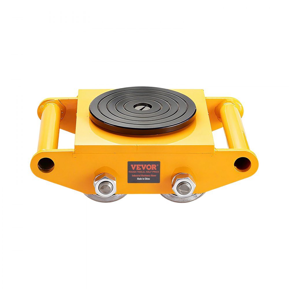 4x armored rollers 12T transport chassis 280x210x105mm transport rollers with 4 directional wheels made of carbon steel industrial roller Ф 135x9mm swivel plate furniture transport aid transport roller