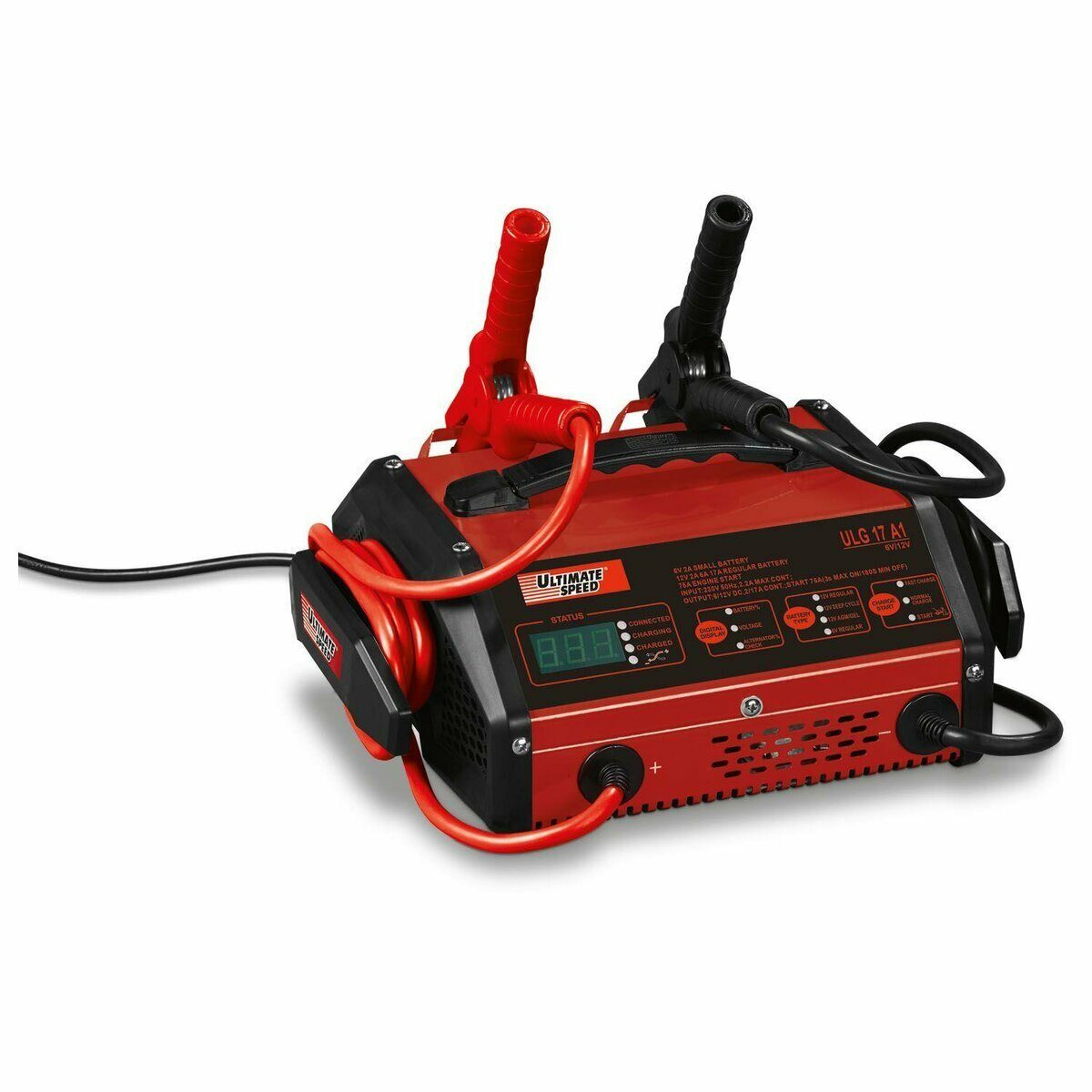 Motorrad-Autobatterieladegerät mit Starthilfefunktion 12V 6V / 8-210 Ah ULG 17 A1