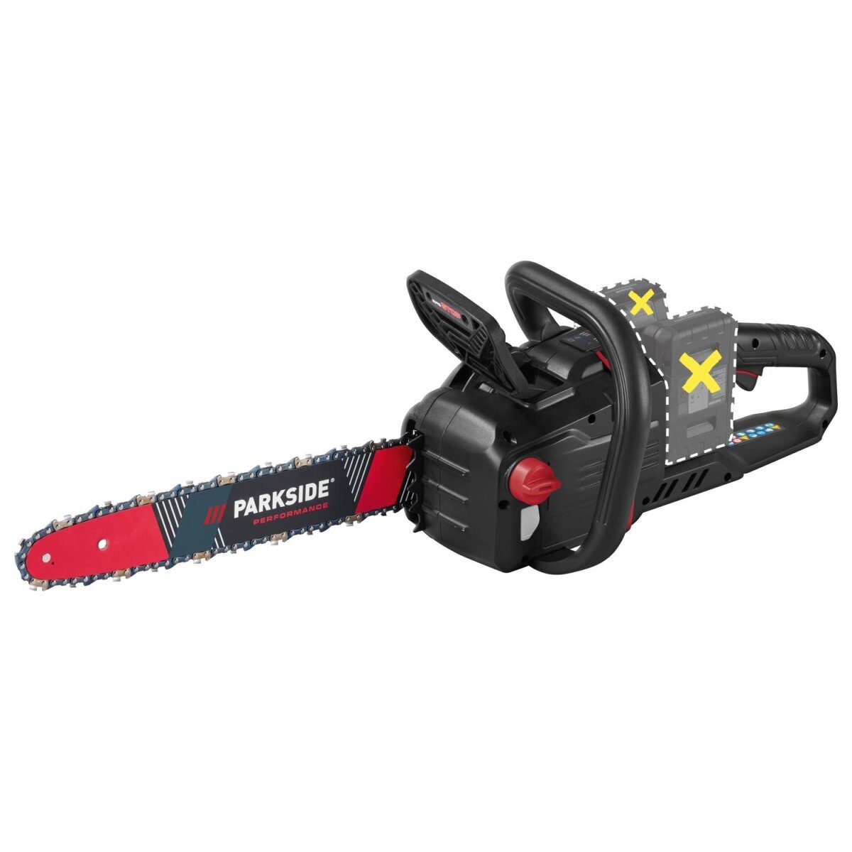 PARKSIDE PERFORMANCE® 40 V Akku-Kettensäge PPKSA 40-Li C3, ohne Akkus und Ladegerät