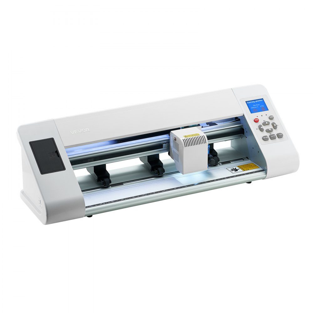 Vinyl cutter (33cm cutting size) with automatic edge detection & design software & materials, compatible with SVG/EPS/PLT, for custom craft card stickers