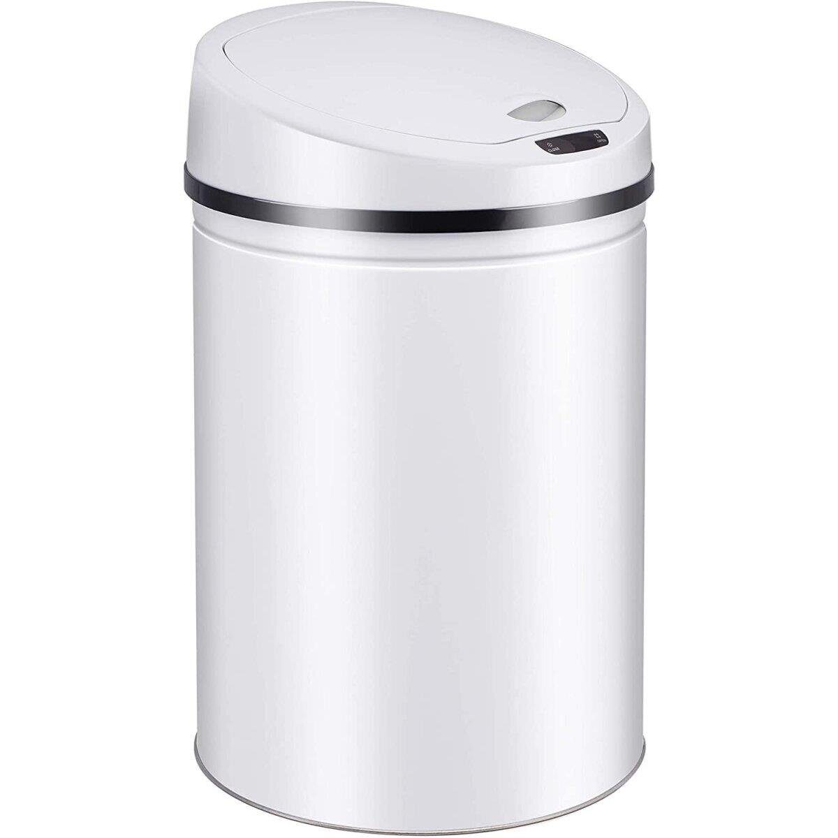 Ribelli stainless steel trash can - waste bin with sensor - automatic opening and closing 60L white