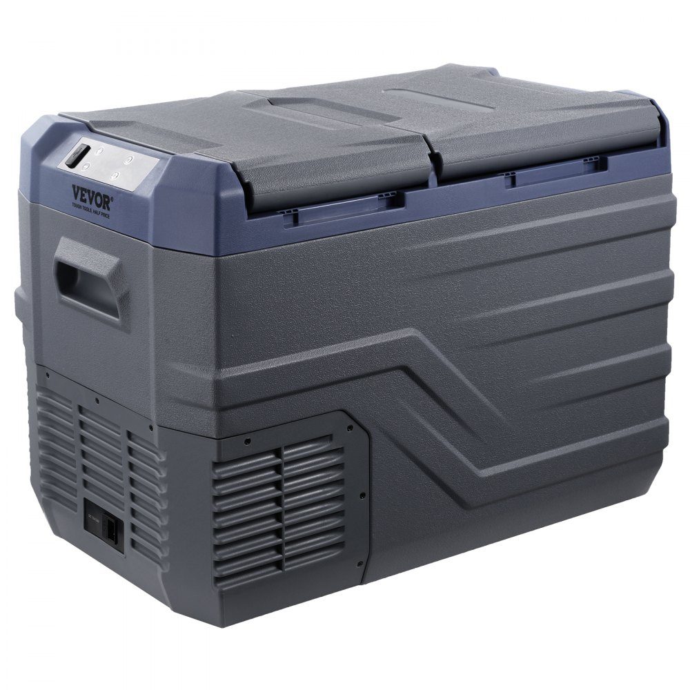 Autokühlschrank, 12-V-Autokühlschrank, tragbarer 32-L-Zweizonen-Gefrierschrank, einstellbarer Bereich von -4℉ bis 68℉, 12/24V DC und 100-240V AC Kompressorkühler für Outdoor, Camping, Wohnmobil