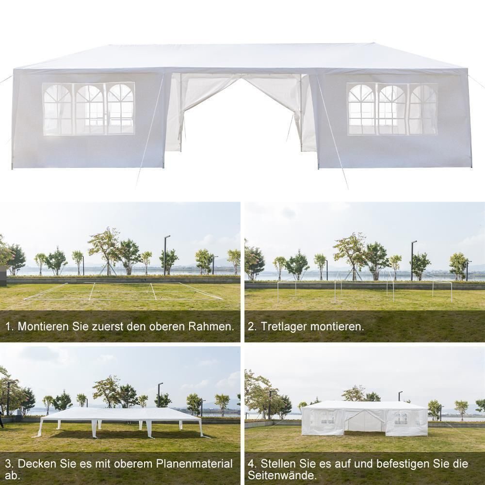 Event Partyzelt Gartenzelt Camping Pavillon Gartenpavillon Bierzelt 3x9m