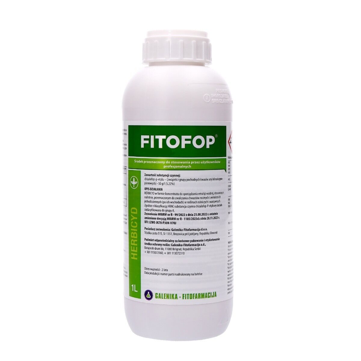 Fitofop (Chizalofop) Galenika - herbicide