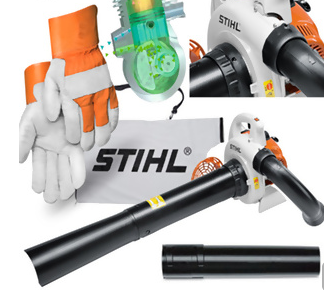 Dmuchawa do liści Stihl SH 56 benzynowa + rękawice profesjonalne (1 KM, 27,2 cm3), Dmuchawa do liści Stihl SH 56 benzynowa + rękawice profesjonalne (1 KM, 27,2 cm3),