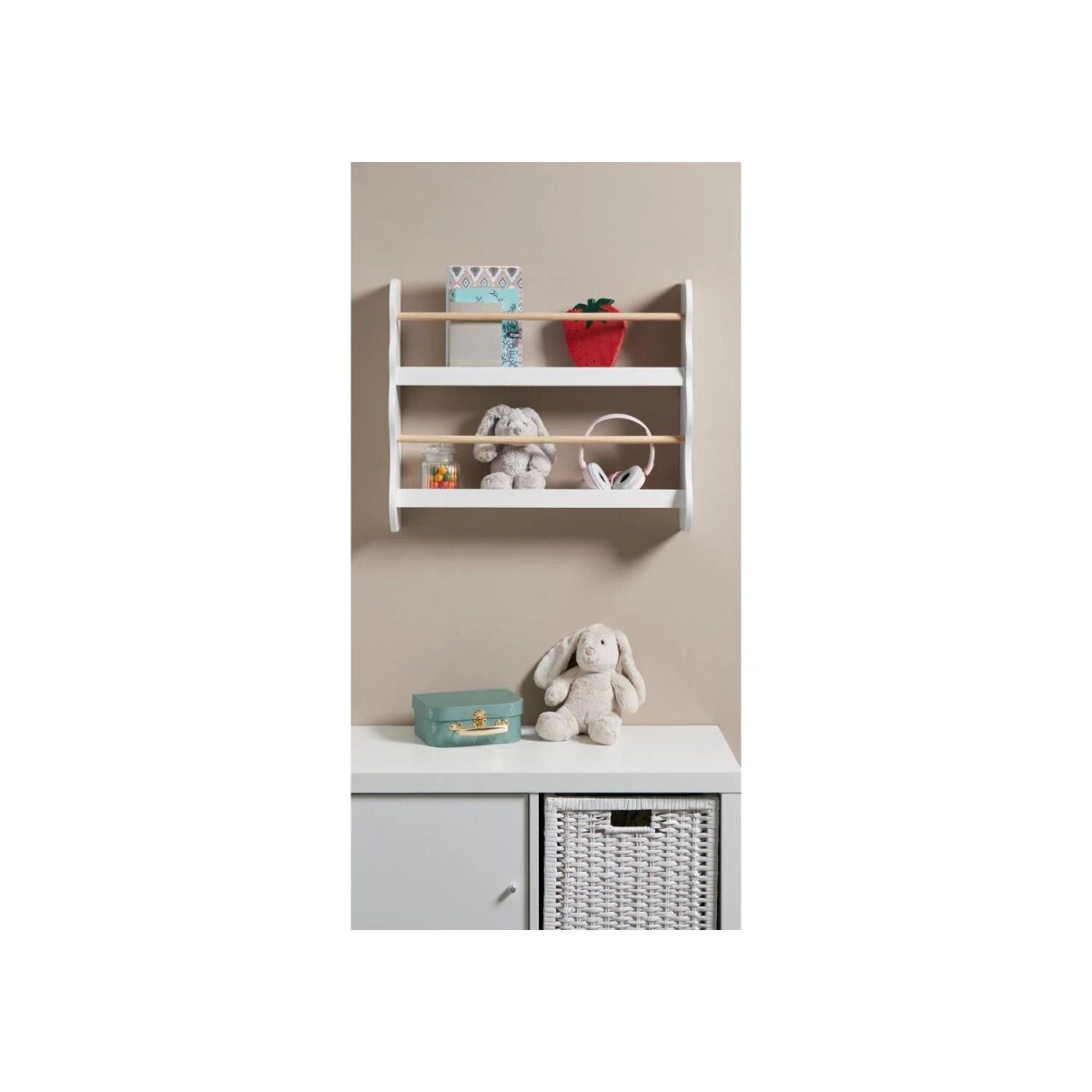 LIVARNO home children's wall shelf, robust and easy to clean
