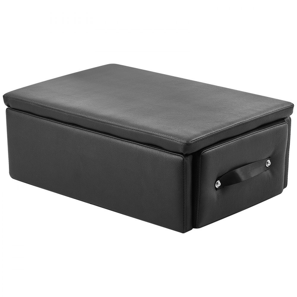 Pilates Reformer Box (625 x 435 x 240 mm) Boîte de siège Pilates Reformer pour exercices, accessoires de Pilates en PU et bois de haute qualité, améliore la force, l'équilibre, l'amplitude de mouvement, noir
