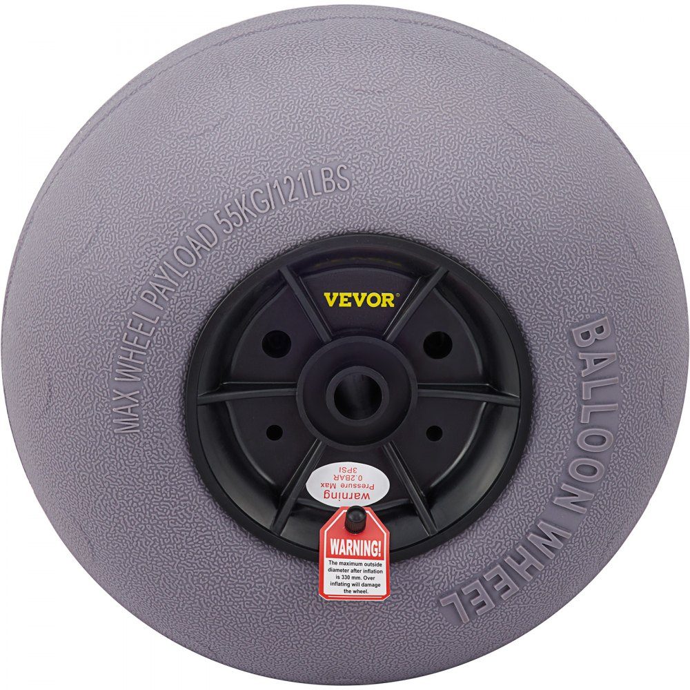 Pneus de Roues de Ballon de 13", Roues de Plage en TPU Pneus de Sable de Ballon de Remplacement 55 kg Capacité de Charge 2-3 PSI Basse Pression pour Chariot de Kayak Chariot de Canoë Chariot de Plage Chariot de Jardin Chariot de Pêche - Paquet de 2