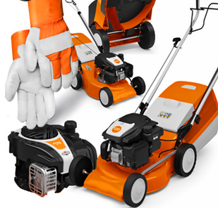 Tondeuse à essence Stihl RM 248 T + gants professionnels (2,8 CV, 46 cm) en kit