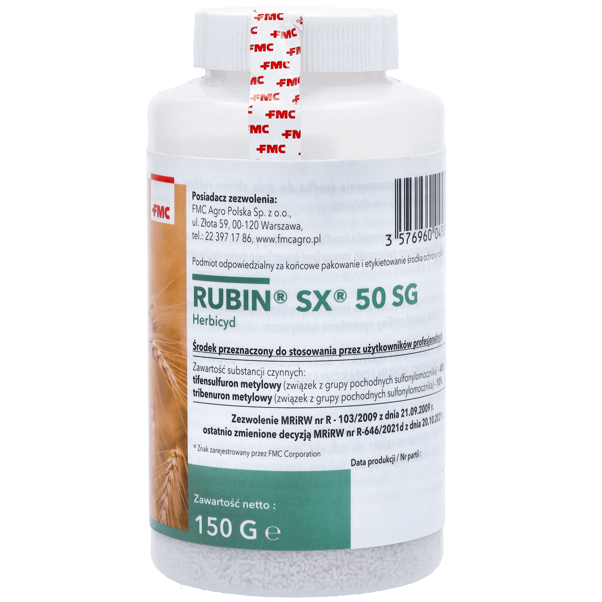 Rubin SX 50 SG (Tifensulfuron und Tribenuronmethyl) FMC – Herbizid