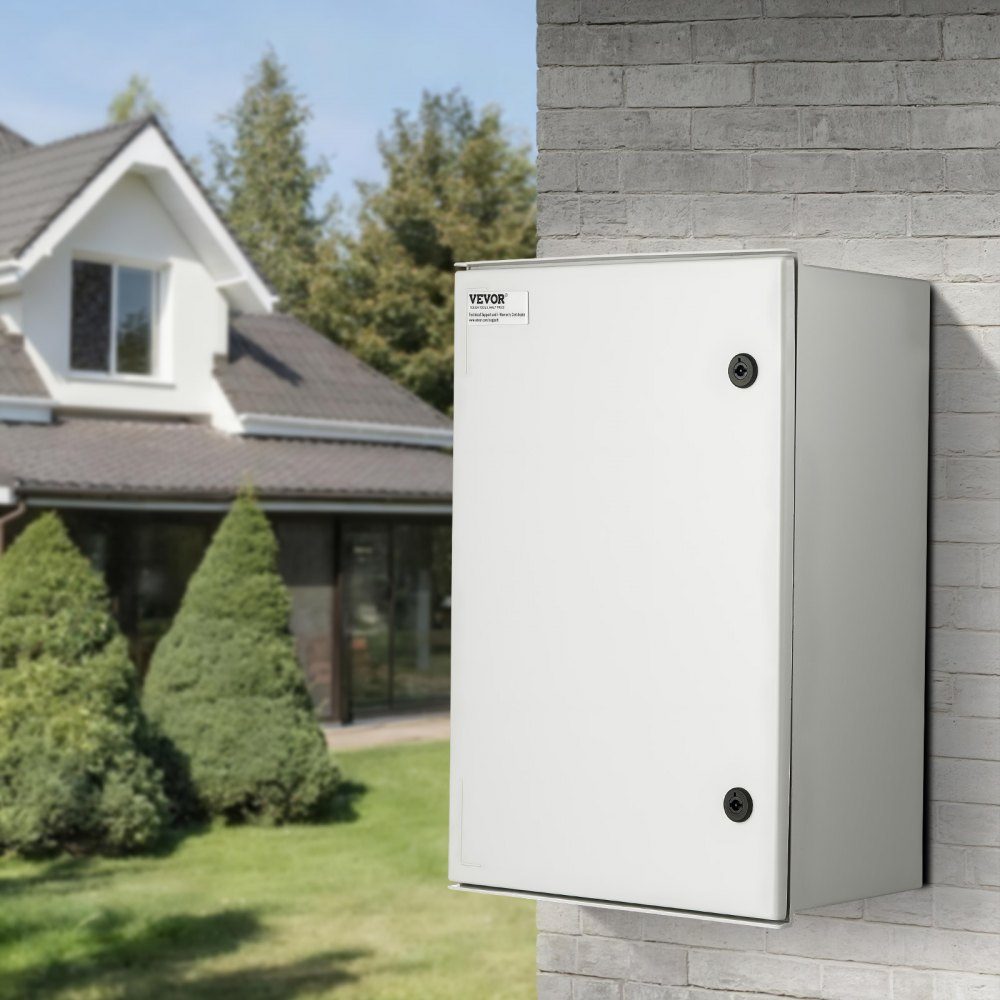 Schakelkast Stalen behuizing van NEMA, 600x400x230 mm, NEMA 4X glasvezel schakelkast, IP66 water- en stofdicht, elektrische aansluitdoos voor binnen en buiten, met montageplaat
