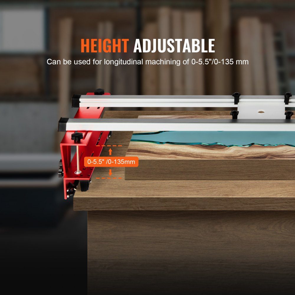 Router Cart 1625mm Portable Adjustable Panel Smoother DIY Woodworking Router Cart Panel Guide Trimming Planer for Wood Smoothing