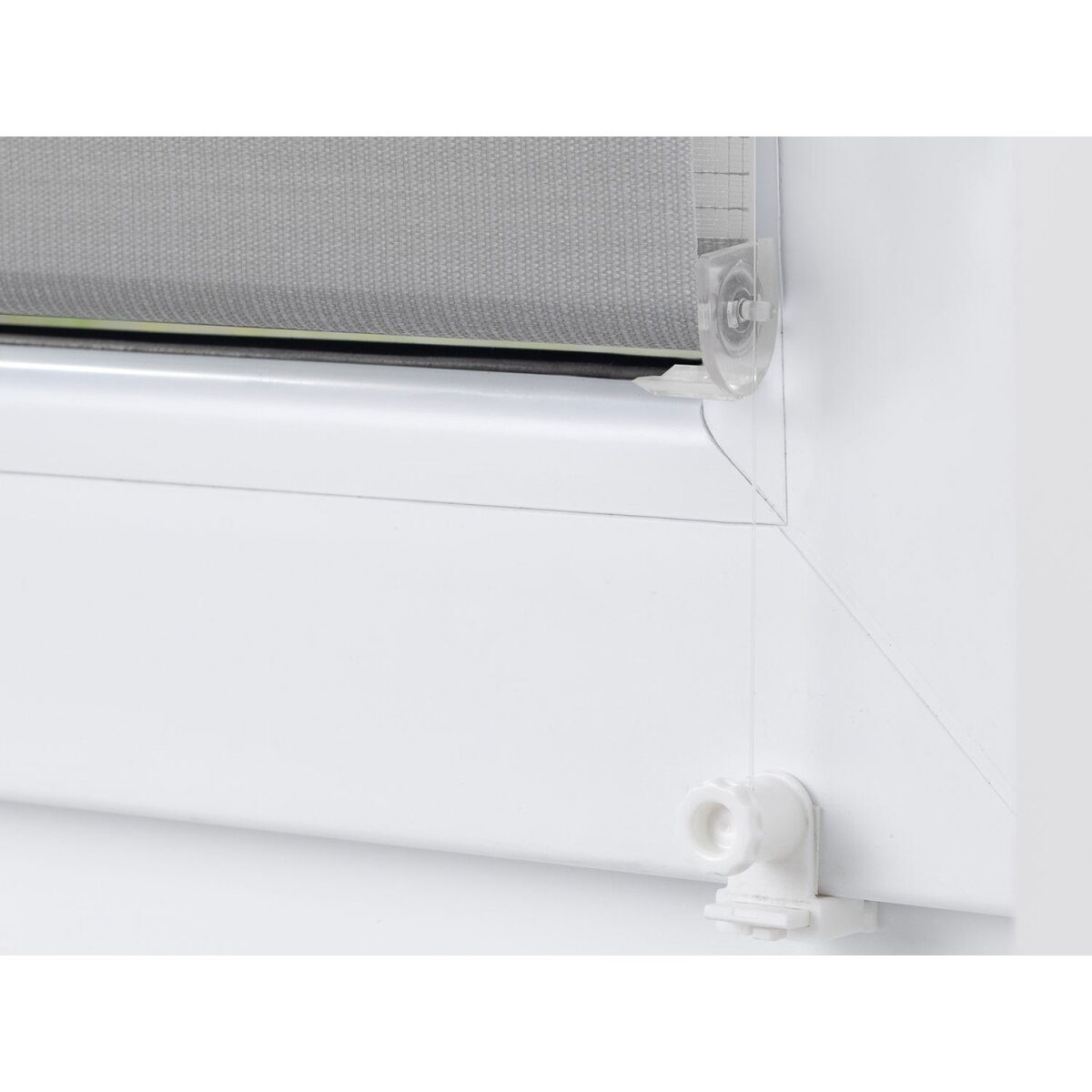 Duo-Rollo Klemmfix, ohne Bohren, gespannt, blickdicht, ab 45 x 150 cm
