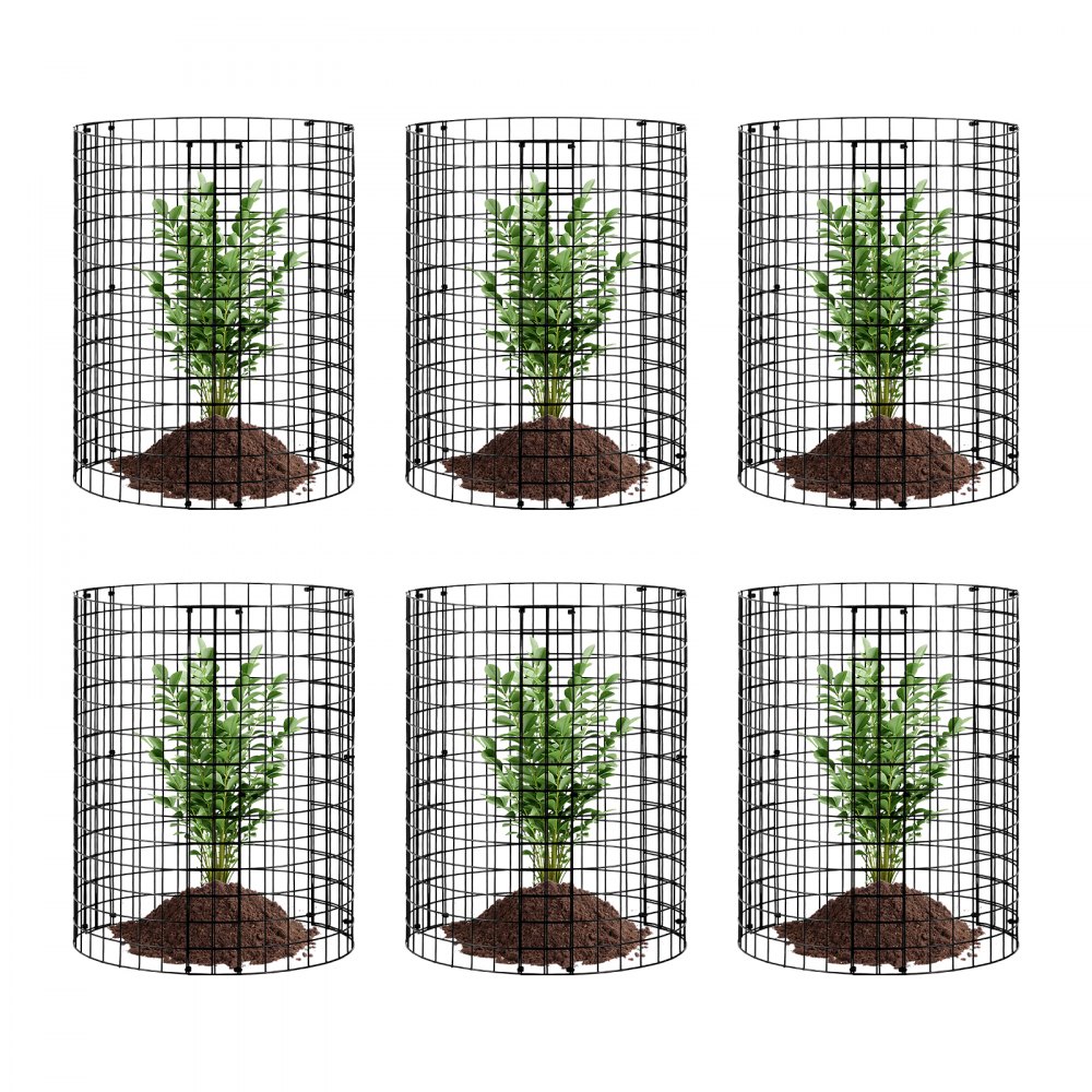 Pack of 6 Plant Protection from Animals, 32cm Diameter x 35cm Height, Chicken Wire Plant Protection, Plant Cages for Outdoor Plants, Flowers and Vegetables, Keeps Rabbits, Chickens and Squirrels Away, 18 Piece Metal Mesh Pack of 6 Plant Protection from Animals, 32cm Diameter x 35cm Height, Chicken Wire Plant Protection, Plant Cages for Outdoor Plants, Flowers and Vegetables, Keeps Rabbits, Chickens and Squirrels Away, 18 Piece Metal Mesh