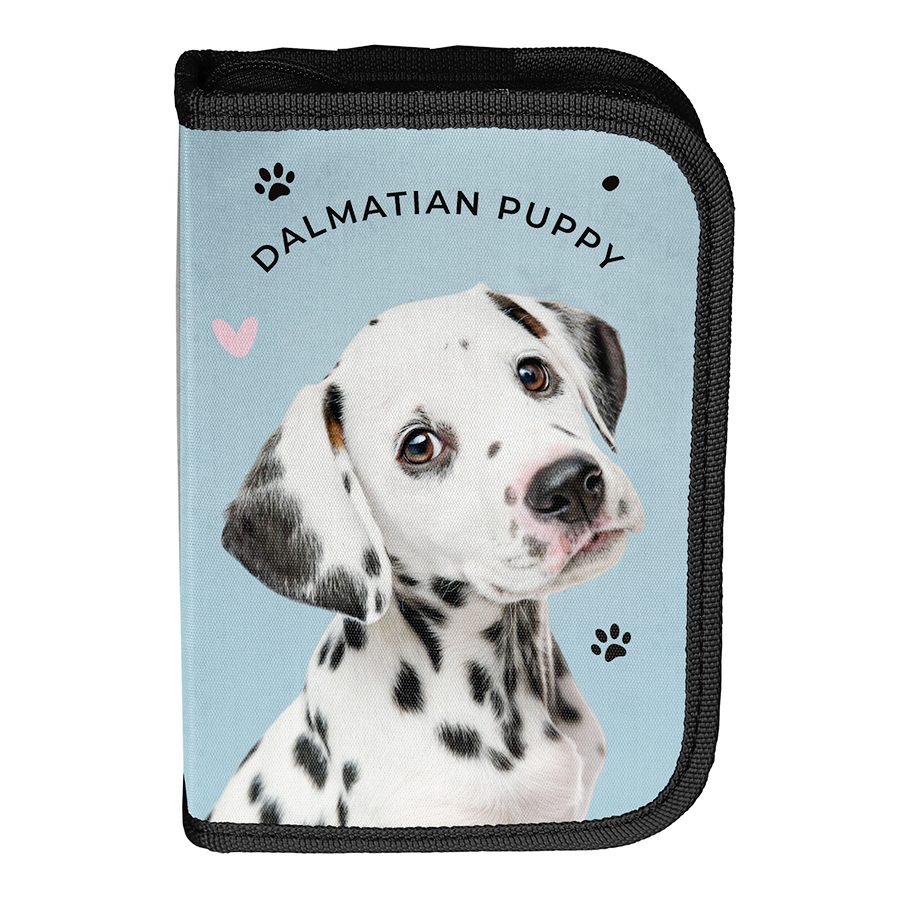 Trousse à crayons chiot dalmatien avec accessoires