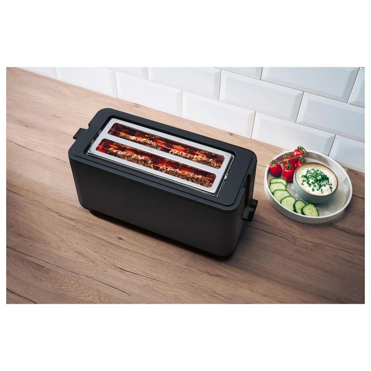 SILVERCREST® double long slot toaster