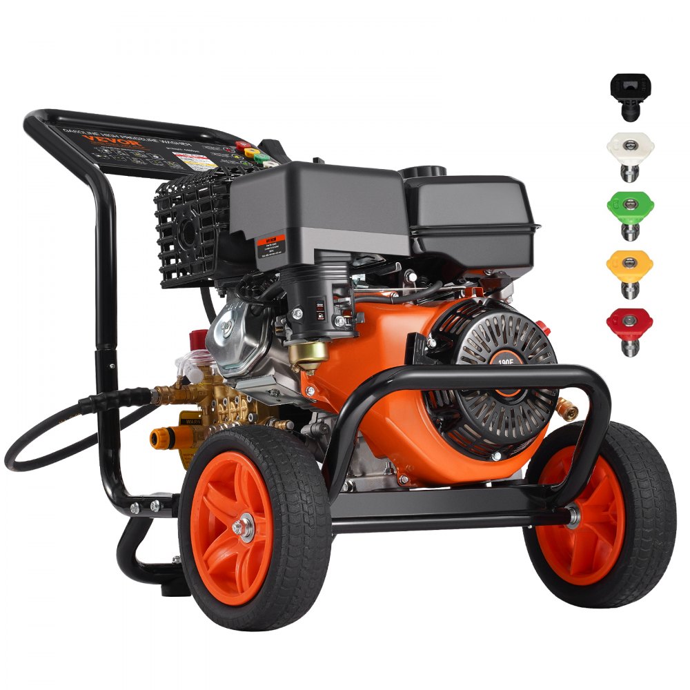 Petrol Pressure Washer 4400 PSI 15 L/min Patio Cleaner with Copper Pump, Pressure Gun & Extension Wand 5 Nozzle Set for Cars, Fences, Houses, Driveways, Patios, Furniture Petrol Pressure Washer 4400 PSI 15 L/min Patio Cleaner with Copper Pump, Pressure Gun & Extension Wand 5 Nozzle Set for Cars, Fences, Houses, Driveways, Patios, Furniture